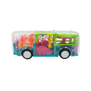 ماشین اسباب بازی اتوبوس چرخ دنده ای موزیکال و چراغ دار Gear Light Bus Toy_اسباب بازی